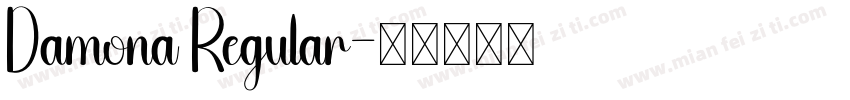 Damona Regular字体转换